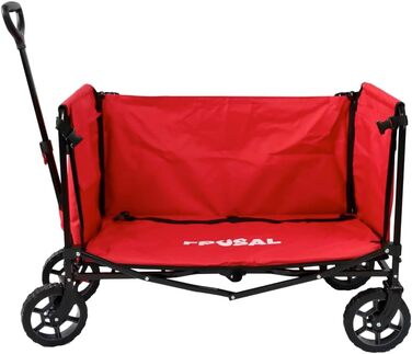 Фросал Візок для перевезення собак Бруно червоний складний | Транспортний візок для собак з легким доступом