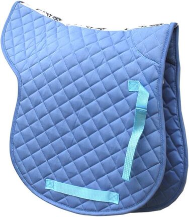 Rhinegold GP Numnah Baumwolle, степенева накидка для коня, блакитний колір, повний розмір