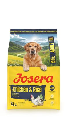 Сухий корм для дорослих собак великих порід Josera Optiness з куркою та рисом, 12.5 кг