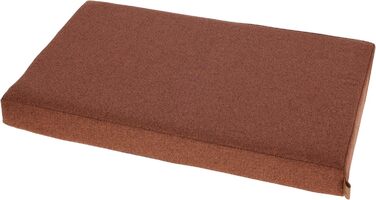 Матрац для собак Kerbl Oliver з піною пам'яті, ортопедичний, для собак з проблемами суглобів, знімний чохол, Made in Italy, коричневий, 80x50x8 см / 50x80x8 см