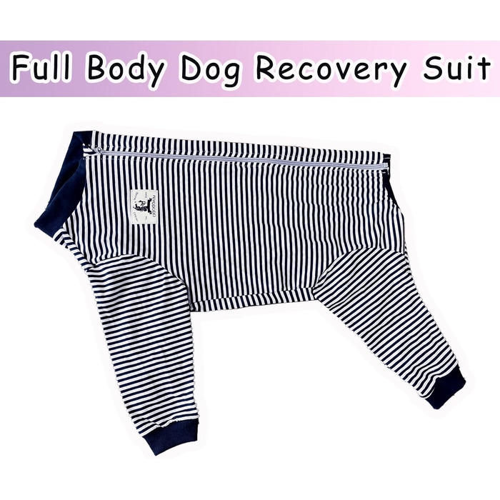 Тіло для собак після операції: захисний одяг для великих та середніх собак (2XL, темно-синій)