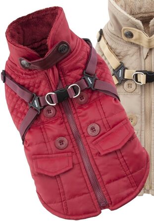 Чомушкова шапка Puppia PAQD-VT1463 Wikes, Wintermante (червона)