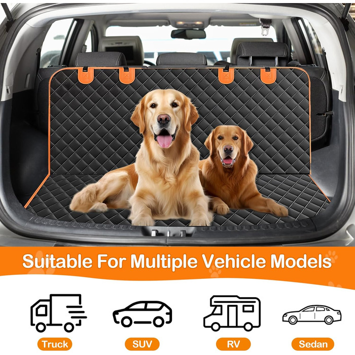 Авточехол на сидіння для собак та дітей Dokeno, 119x137 см: водовідштовхуючий, захист від подряпин, універсальний для авто, вантажівок, SUV