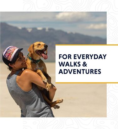 Нашийник для собак RUFFWEAR Crag, світловідбивний, комфортний, для щоденного використання, колір сонячний захід, 28–36 см