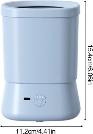 Автоматичний очищувач лап для собак, 2 режими очищення, комплект для догляду за тваринами, блакитний