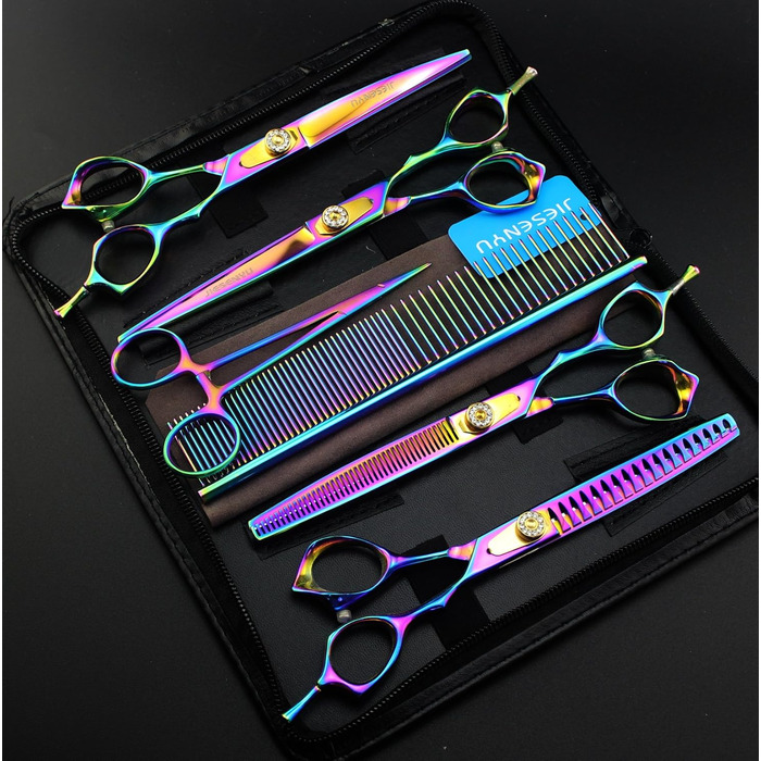 Набір професійних ножиць для грумінгу собак JIESENYU 7.0 дюймів (4 шт.)
