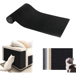 Котяче дряпальний борд - іграшка для котів. 2 розміри: 200x40 см та 30x100 см, чорний колір