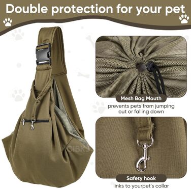 Сумка-переноска для собак, цуценят, наплічна переноска для тварин, зелена