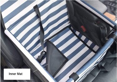 Автокрісло для тварин: чохол для собак та котів, дихаючий, водовідштовхуючий, з пелюшкою, блакитний, для подорожей