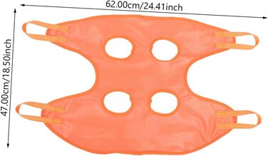 Гамак для грумінгу собак з машинкою для стрижки та кусачками для нігтів - практичний та безпечний аксесуар для догляду за домашніми тваринами (помаранчевий)