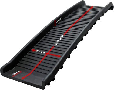 Рампа для собак Wiltec, 156 x 40 см, складана, з пластику, до 90 кг, антиковзка