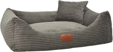 Лежанка для собак Leo4dog: зручна та миюча, для малих, середніх та великих собак. Колір: коричневий, розмір L (100x80 см)