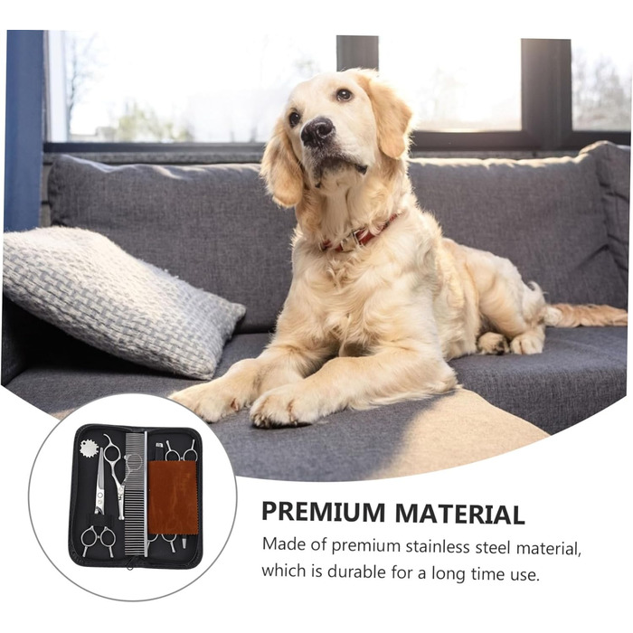 Набір для грумінгу собак: машинка для стрижки, ножиці для шерсті, професійний набір для догляду за собаками, нержавіюча сталь