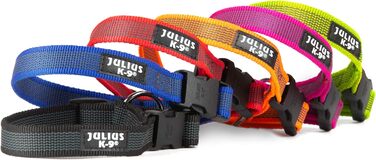 Нашийник для собак JULIUS K-9 200HA-K-2015 серії Color & Gray, чорно-сірий, регульований, 50 мм, 49-70 см, з надійним закриттям та логотипом, 1 шт.