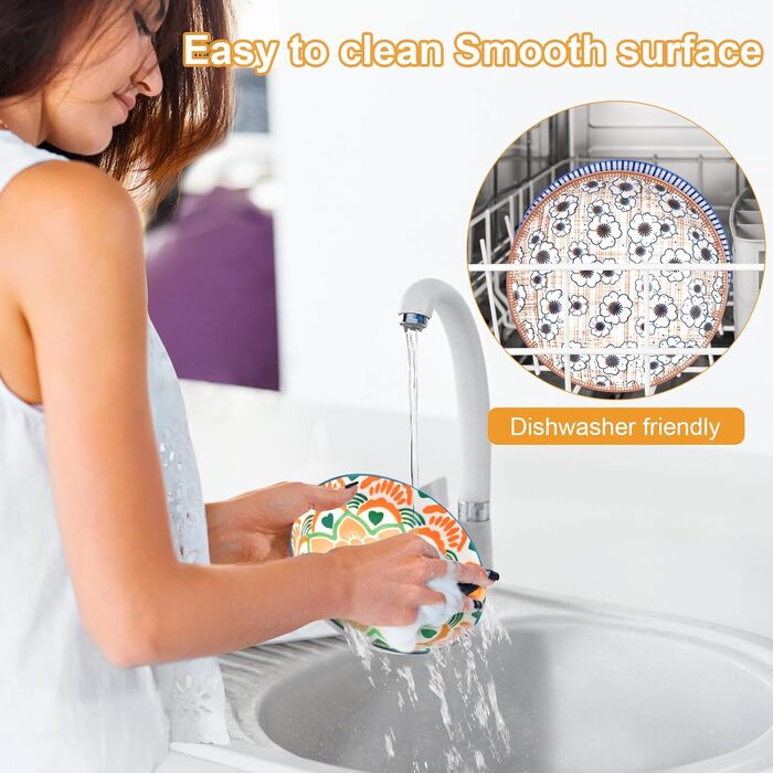 Набори керамічних мисок для котів FOSTBEEN (8 шт.), для корму та води, без втоми вусів, підходять для кошенят