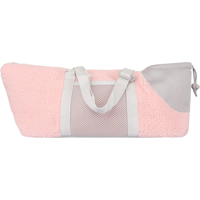 Транспортна сумка для собак та котів - рожева, з регулюванням, дихаюча, з ременем безпеки
