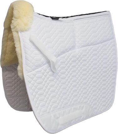 Schabracke Engel Reitsport для конкурного та тренувального верхового лицемірування з овечкою, чорний, середній розмір