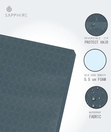 Водонепроникний килимок для собак у клітку, сертифікований FR, міцний, для вулиці, розмір L, 108 x 72 x 5 см, чорний