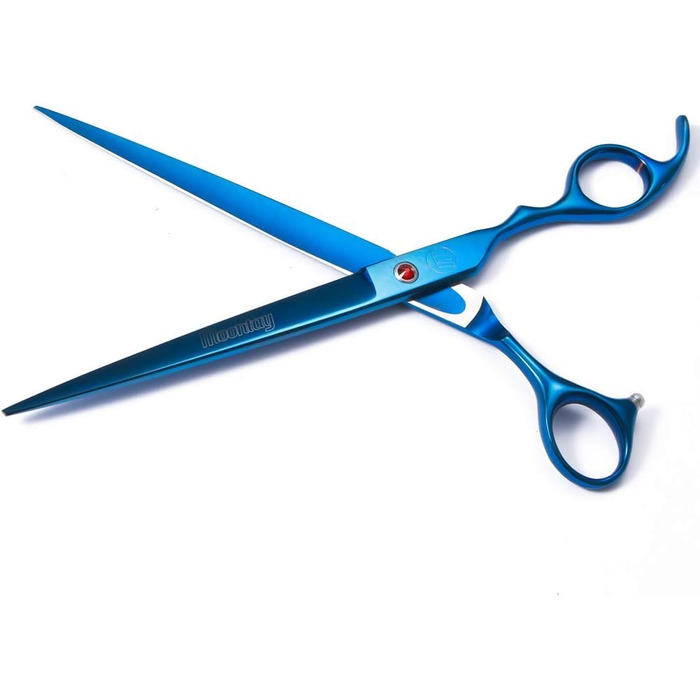 Професійний набір ножиць для собак, 17.8/20.3 см, вигнуті ножиці Chunker, ножиці для вирівнювання, гребінець для грумінгу