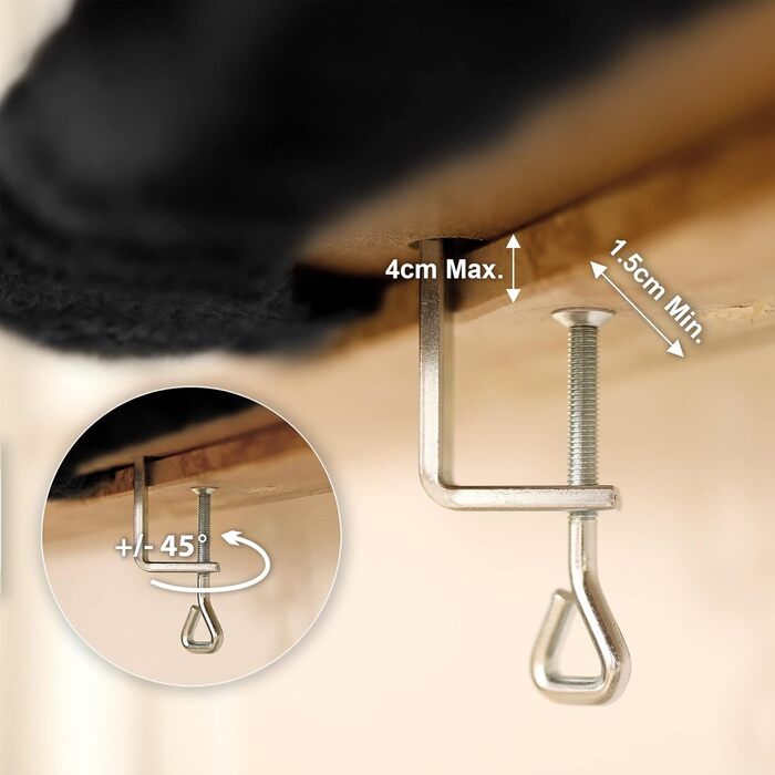 Кігтечка-ліжко для котів Lionto на підвіконня, 35x50 см, з м'яким плюшем, без свердління, знімний чохол, до 15 кг, темно-сірий (з написом)