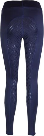 Лазура - Ріддінг (спортивні) штани для жінок та дівчаток Emilia | Повний силіконовий наповнювач | Ріддінг з 2 кишенями для телефону | 5 кольорів | Розміри 116-176 та 34-46 (116, Нічний блакитний)