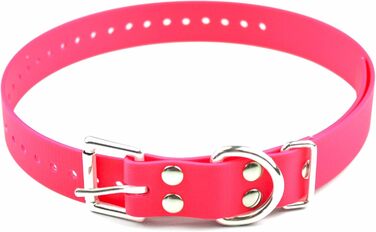 Нашийник для собак Educator Biothane, 1,9 см, рожевий
