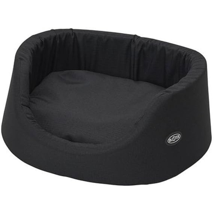 Ліжко Buster OVAL Bed Dark Toscana 50 см, Чорний колір, 200 x 48 x 3 см