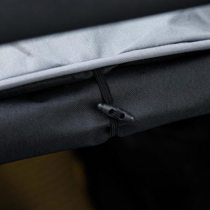 Візок для собак PawHut - переноска для тварин з дахом та кошиком, сірий, для маленьких та мініатюрних собак