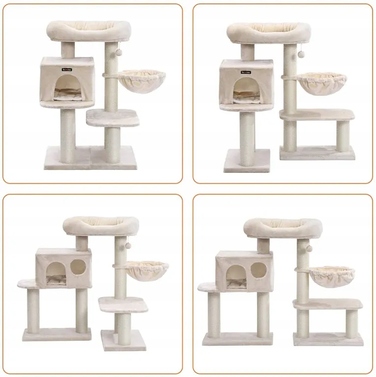 Дряпалка для котів FEANDREA, бежева, 112 см, PCT01M