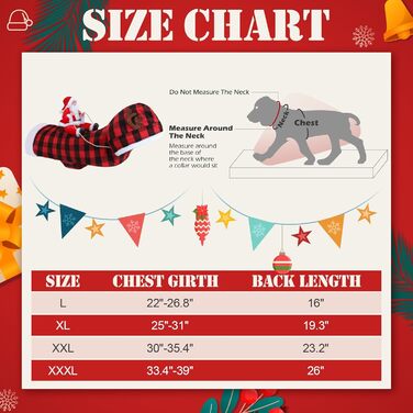 Стильний святковий костюм для собак EXPAWLORER: теплий різдвяний пуловер з капюшоном для собак, розмір XX-Large