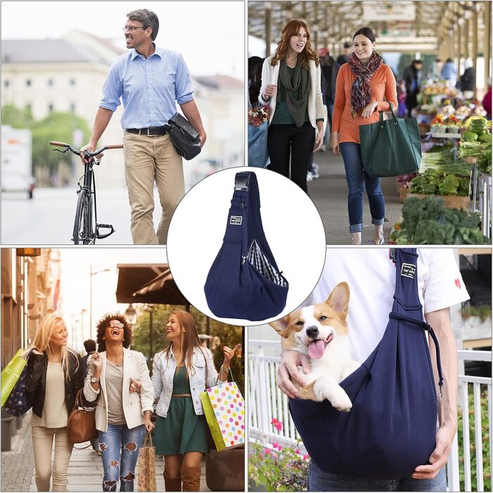 Транспортна сумка для собак та котів з плечовим ременем, для маленьких собак, для подорожей на відкритому повітрі, блакитна