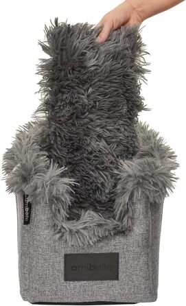 Підлокітник для собак у авто | Універсальний, миючий, зносостійкий, для середніх собак | Підходить для центральної консолі, переднього сидіння, пасажирського сидіння, заднього сидіння | Сумка для собак, для маленьких собак | Колір: сірий