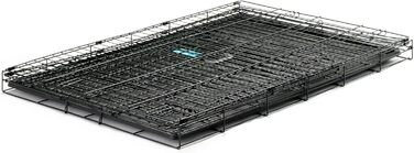 Клітка для собак Carlson Pet Products, металева, з подвійними дверима, велика, чорна