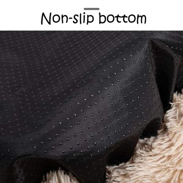 Кругле ліжко для собак FANSU з м'якого плюшу, ковзаюча база, ліжко для котів у формі пончика, розмір та колір обираються (градієнт сірий, 60 см), 60 см, градієнт сірий