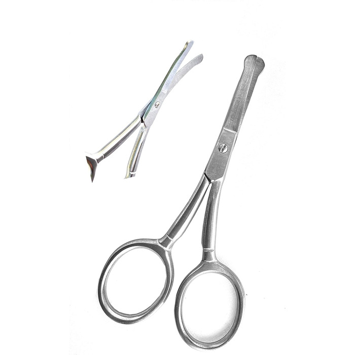 Ножиці для грумінгу тварин Spire Tools з нержавіючої сталі - безпечна кругла насадка для собак та котів, стрижка шерсті, вусів, бороди та вух - тупе лезо для дитячих нігтів та обрізання ниток