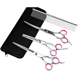 Набір професійних інструментів для грумінгу собак та котів, 7 дюймів, нержавіюча сталь