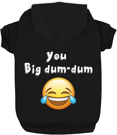 Світшот для собак, теплий флісовий світшот для маленьких, середніх та великих собак, чорний, Dum