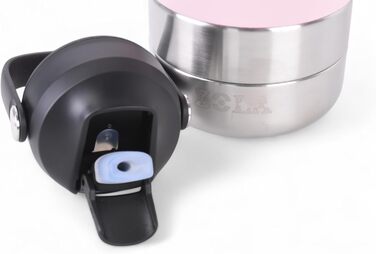 3-в-1 пляшка для собак з мискою та відсіком для ласощів, 1 л, Babyrosa | Без BPA, ізольована, для прогулянок