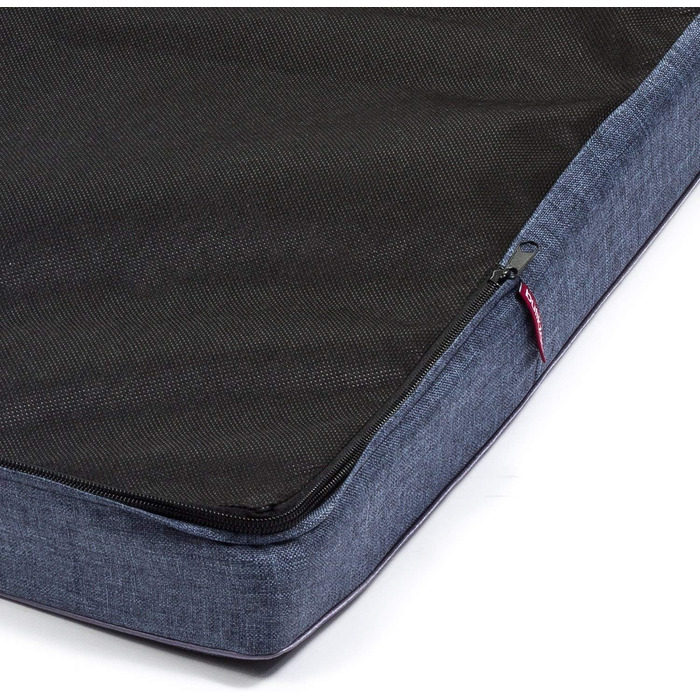 Матрац для собак | 100 x 75 x 6 см | Собаче ліжко, подушка, матрац для великих та маленьких собак | Codura, зручний, стильний, можна прати | Колір: блакитний