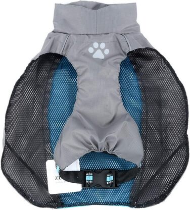 Водонепроникний дощовик для собак середніх та великих порід Zunea, з відбиваючими елементами, легкий, вітронепроникний, з сітчастою підкладкою, захист від дощу, для прогулянок на природі, зелений, 3XL, 7XL (1 шт.)