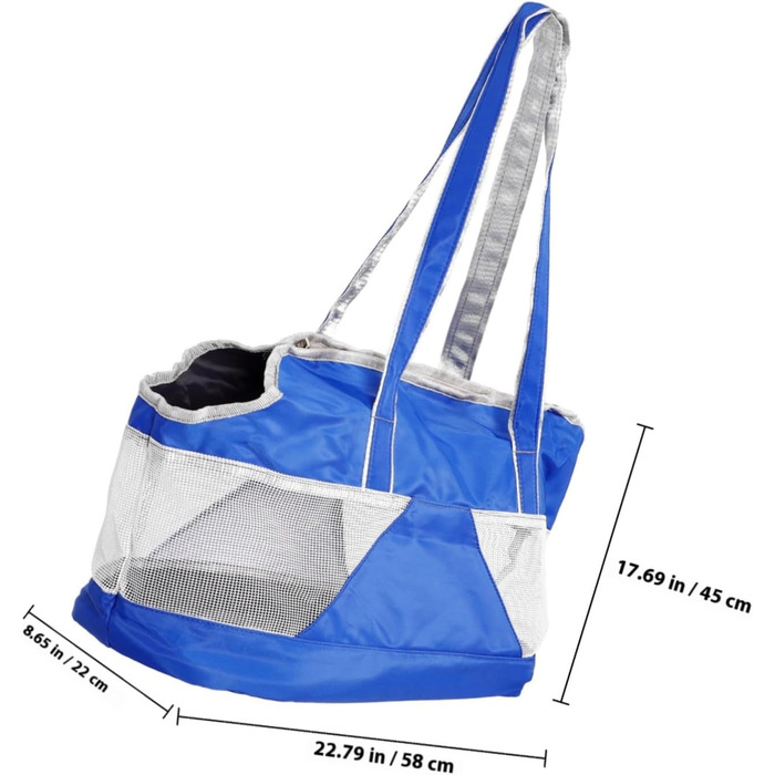 Складана переносна сумка для тварин Ganazono з оксфордської тканини. Дихаюча, з циркуляцією повітря, практична сумка на плече для котів та собак. Легко чиститься та зручна в подорожах.
