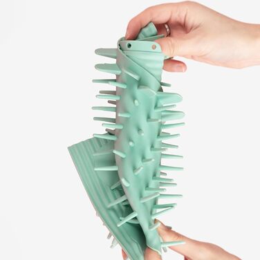 Очищувач лап для собак - мийка лап з захистом від протікання | Машина для миття лап, глибоке очищення м'якими щітками для ефективного видалення бруду, зелений, великий