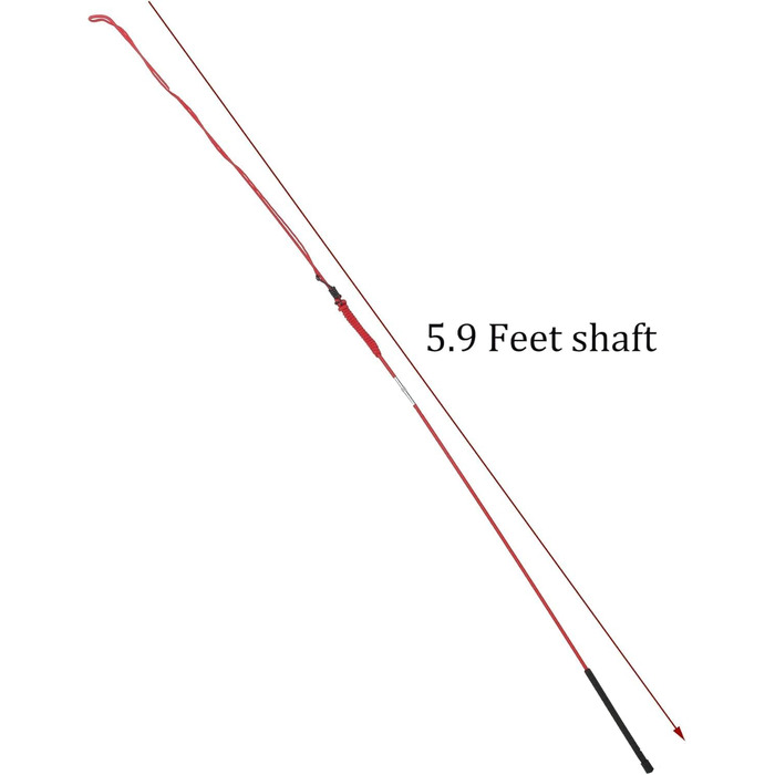 Навчальний бамбуковий жезл для собак та коней, 1,5 м та 1,8 м, роздільний (червоний)