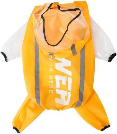 Дощовик для собак з ніжками, дихаючий, водонепроникний, з капюшоном та світловідбиваючими смугами, комбінезон для великих собак, розмір 6XL