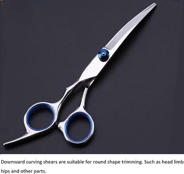 Набір професійних ножиць для грумінгу собак та котів, вигнуті ножиці для фінальної обробки