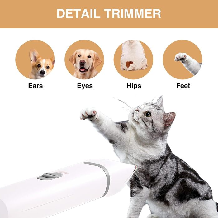 Триммер для собак 4-в-1: догляд за шерстю, стрижка, грумінг