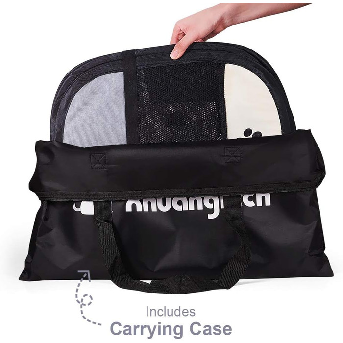 Трансформер для тварин XhuangTech: переноска-стійка для собак, котів, цуценят, для дому та вулиці (сірий & бежевий)