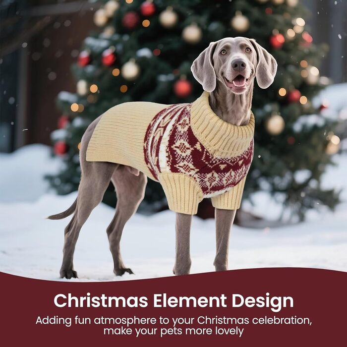 Светр для собак IECOii XXXXL (5XL) великих порід, теплий, з високим коміром, для добермана, німецької доги, апельсиновий