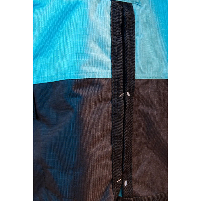 Зимова кінська попона Saddlery4U, Ripstop 1200D, 400 г, високий захист шиї, бірюзово-чорна, 155 см