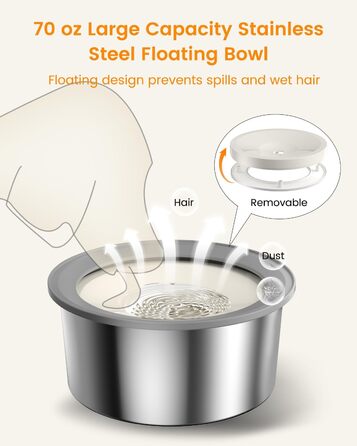 Підвищені годівниці для собак з нержавіючої сталі, без розбризкування, з підставкою, регульована висота, для маленьких, середніх та великих собак та котів